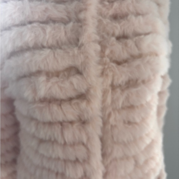 Soft Faux Fur Jacket in Blush Pink - Picture 1 of 7